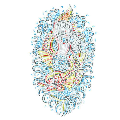 Mermaid Hotfix Motif Design